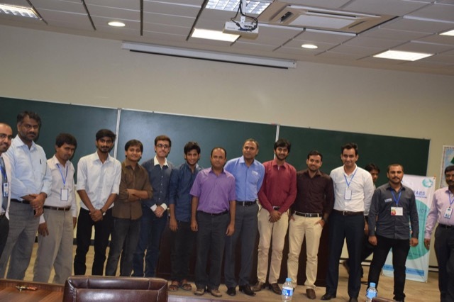 Team photo after winning the national hackathon business plan competition, 2015